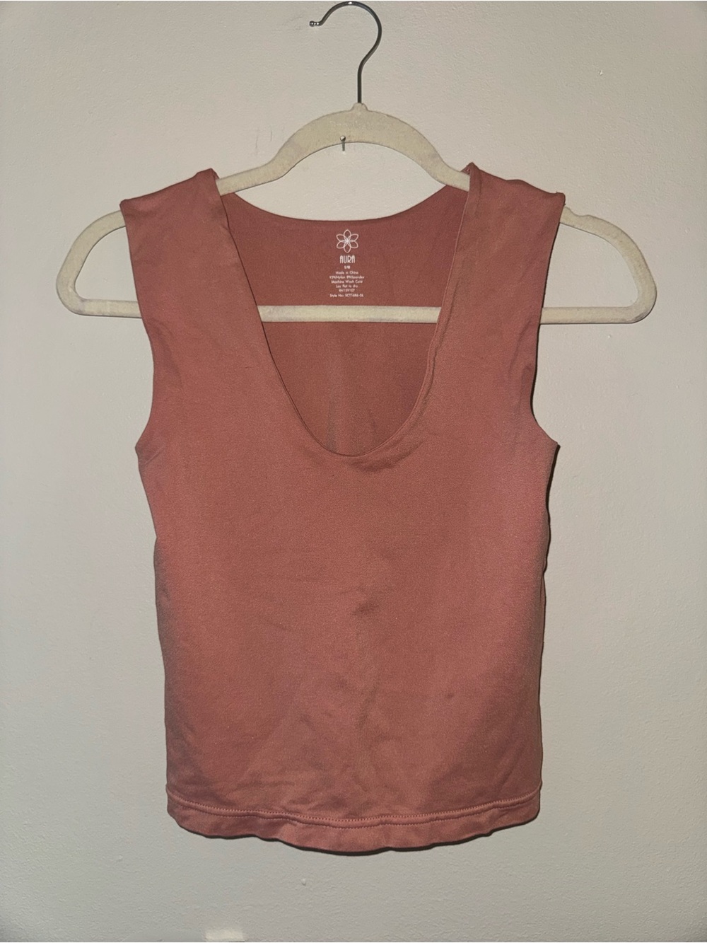 AURA, mauve pink, tank top, size M/L